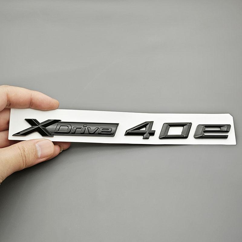 3D ABS Car Letters Logo XDrive 40e 45e Badge Rear Trunk Emblem Side Fender Sticker For BMW  X5 F15 G05 Tail Exterior Accessories