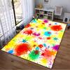 Colorful Abstract Starburst Pattern Carpet for Living Room Decor Suitable for use as an anti-slip for living room bedroom sofas