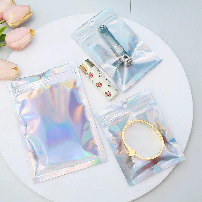 30pcs Gift Bags, Colorful self sealing bag, transparent bone bag, sealed bag, beauty accessory packaging bag