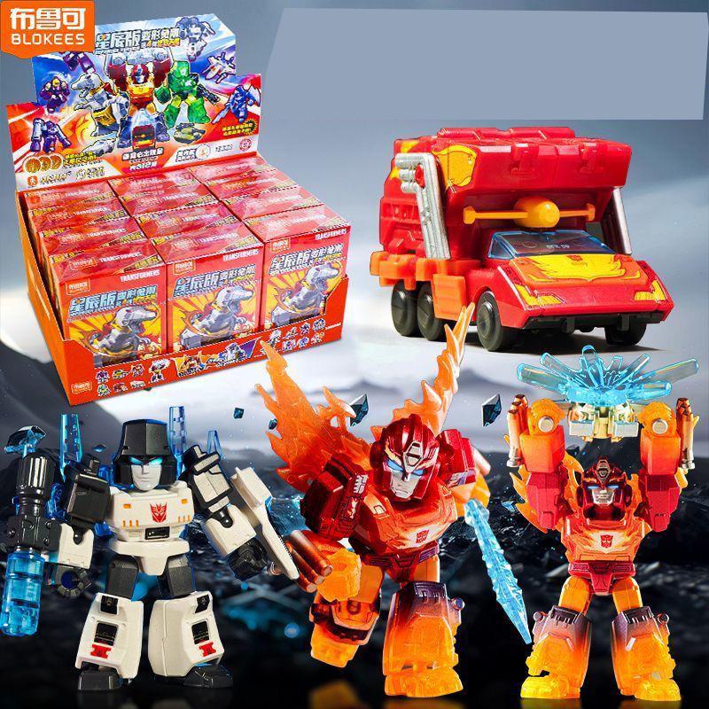 Original Blokees Transformers Defender Version Vol.4 Serie Blind Box Anime Zubehör Bauspielzeug Sammlermodell Lustige Geschenke