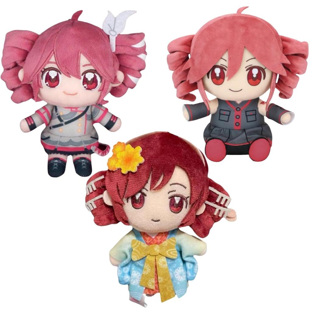 Hushan Chouon Teto Plush Cotton Doll Sakura Kimono Unofficial Fluffy Cute Fun Moe Goods Healing Birthday Present Valentines Day Mini Mascot Souvenir