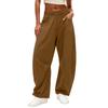 Women's Elastic Waist Sweatpants with Pockets Color Loose Fit Casual Joggers