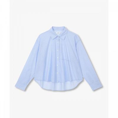 Stripe Flare Shirt Blouse 9176221984