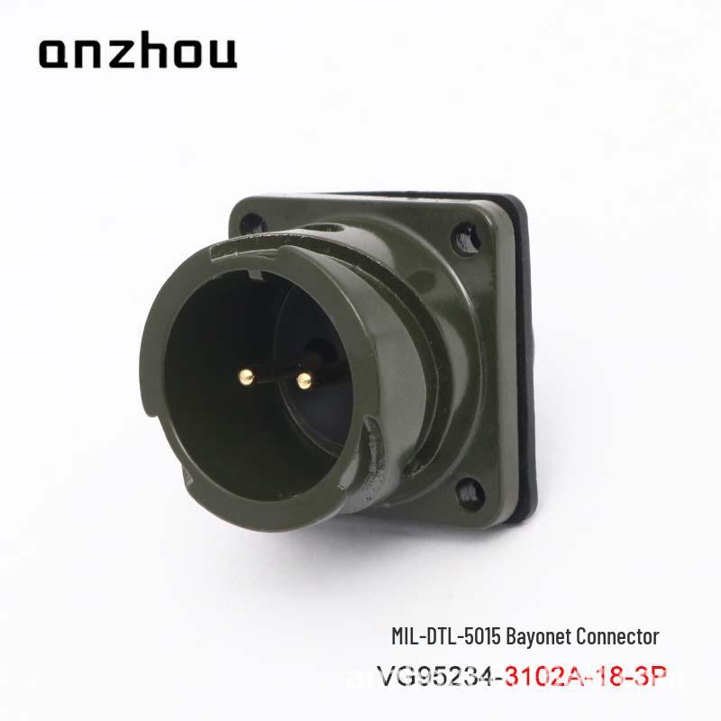 Two-core VG95234-18-3S Bayonet Aviation Plug, US Military Standard Connector (CA06COME-18-3P)
