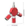 Air Splitter with Coupler and 1/4" Plugs Air Compressor Hose Accessories