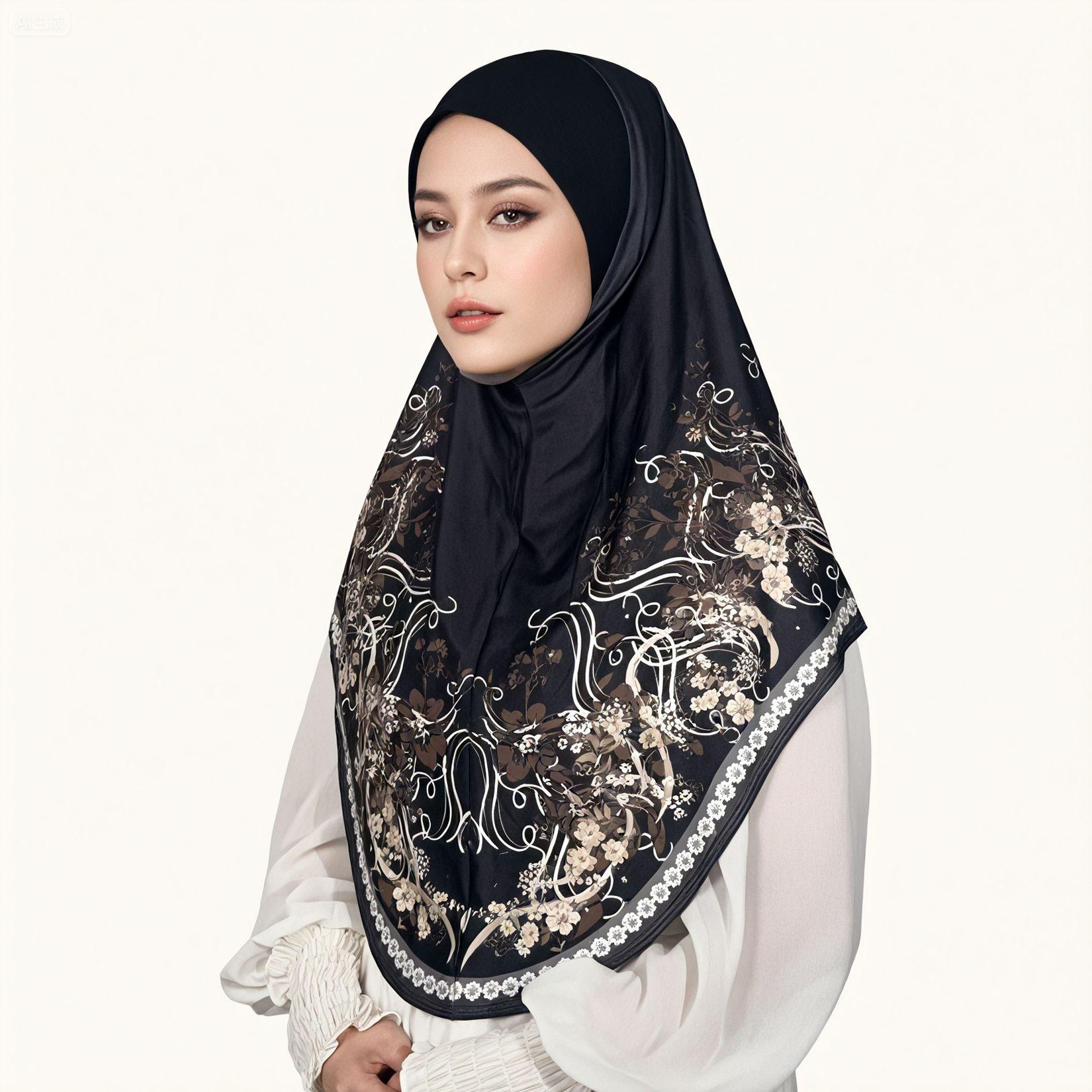 

Малайзия Женские Принтованные Хиджабы Шаль Арабский Головной Убор Боннет Длинный Шарф Шарфы