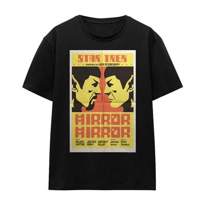 T-shirt Femme Star Trek Tos Épisode 33 S-2XL, Noir
