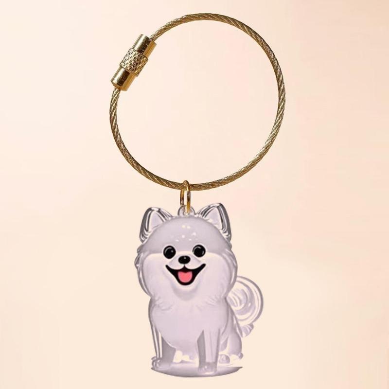 1pc 3D Cat Hair Dog Hair Transparent Storage Box - Keychain Backpack Pendant Pet Cat Kitten Shaped Commemorative Charm Hairball Container