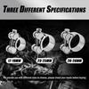 6PCS 17-19mm T Bolt Hose Clamps,Stainless Steel Clamps for Pipe Connections | Adjustable Heavy Duty,Universal T Bolt Clamp,Car Accessories for