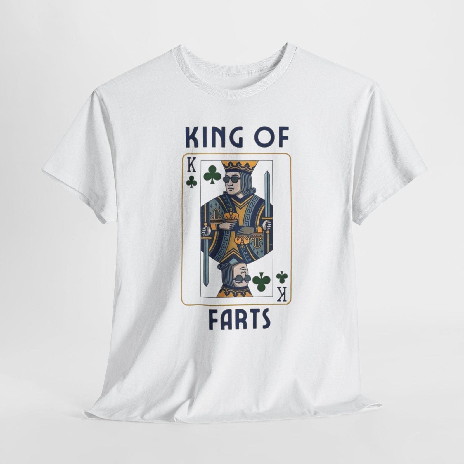 King Of Farts Funny Humor T Shirt Silly Novelty Joke Graphic Tee M