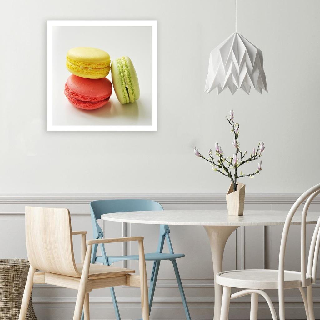 Canvas print, Tasty macarons