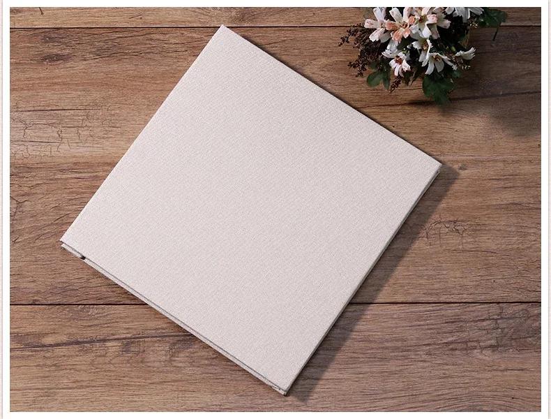DIY Retro Family Large-capacity Self-adhesive Lamination Simple Linen Photo Album