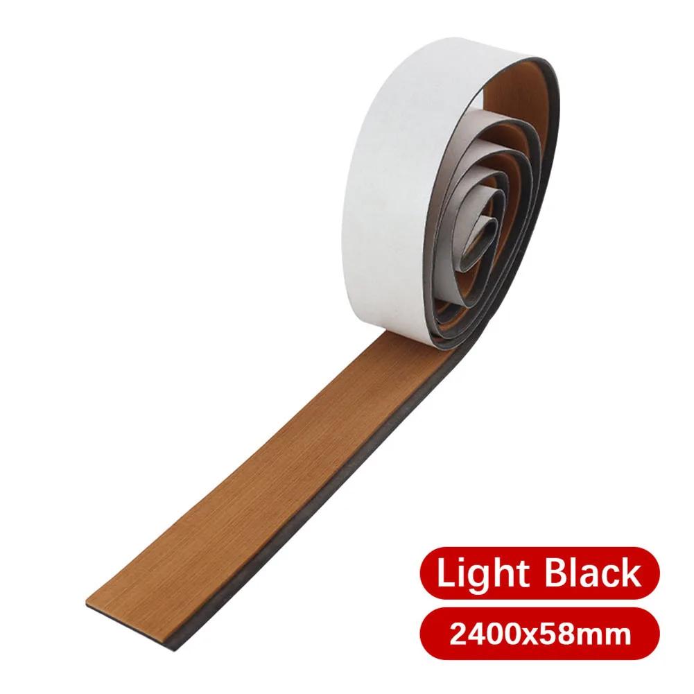 58x2400x5mm Single Strip Imitated Teak Yacht Boat Deck Mat Flooring Brown Anti Skid Mat Pad EVA Foam