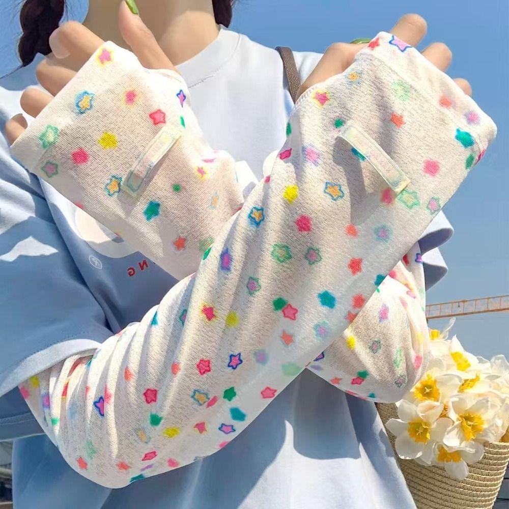 Breathable Arm Sleeves UV Protection Arm Covers New Cycling Sleeves Outdoor Activities Stars