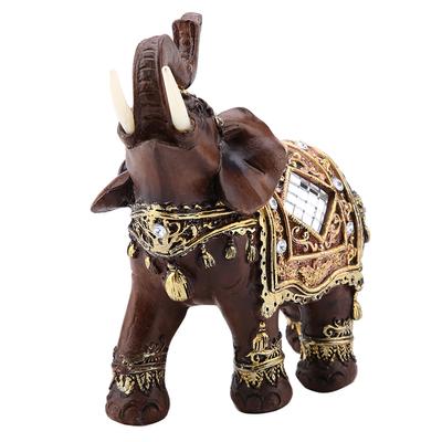 Lucky Feng Shui Elefantenstatue mit Holzmaserung, Skulptur, Reichtum, Figur, Geschenk, Heimdekoration