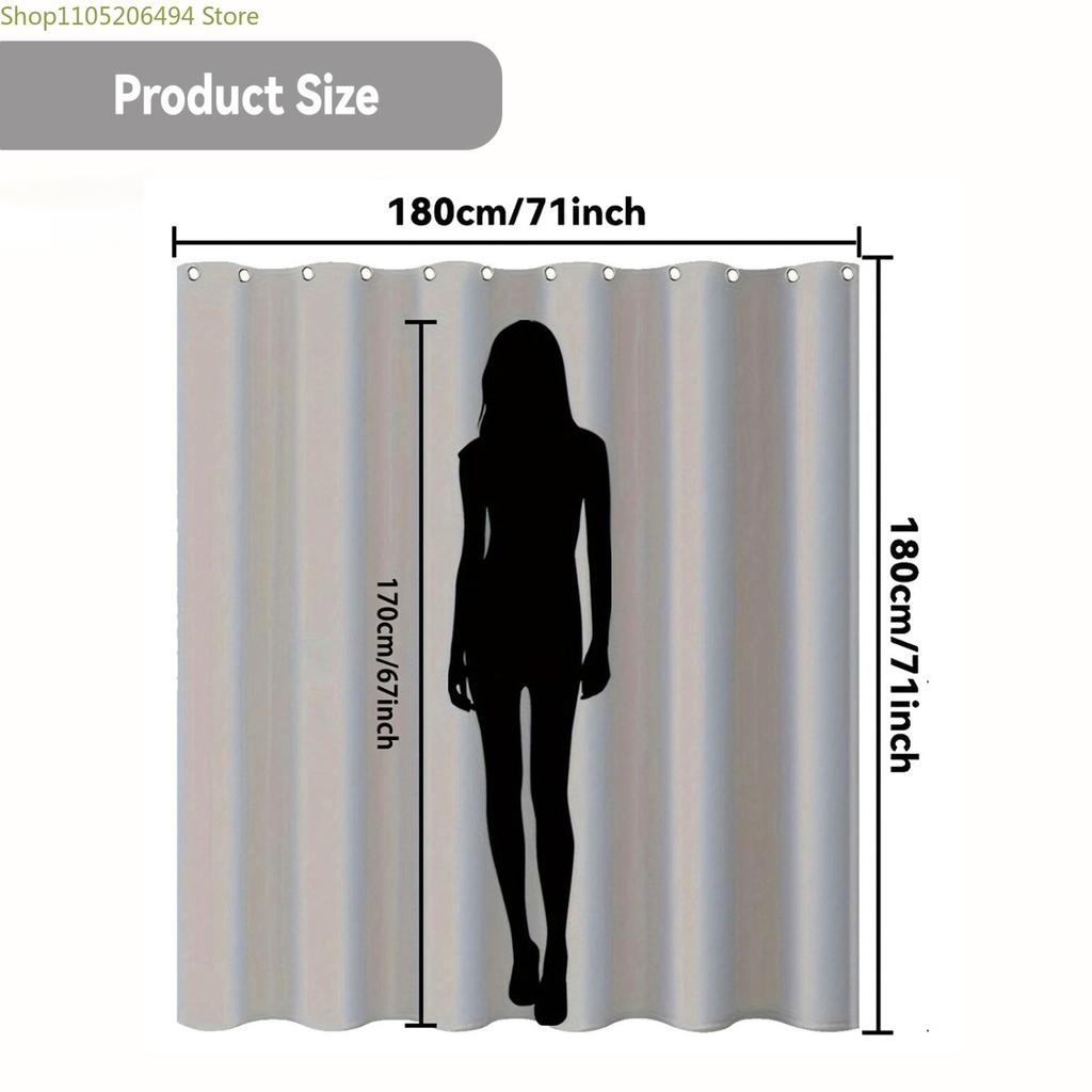 1pc Vintage Floral Shower Curtain - Elegant Blue Branches & Birds Bathroom Decor, No-Drill Installation, Machine Washable Poly