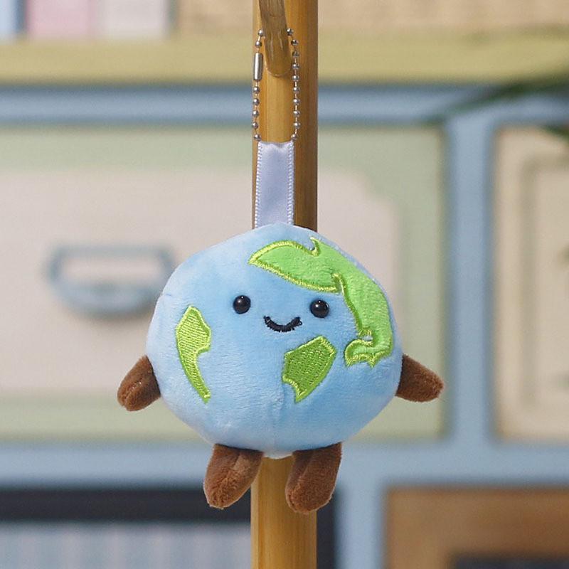 Cute Planet Plush Keychain With Cartoon Design For Kids And Teens