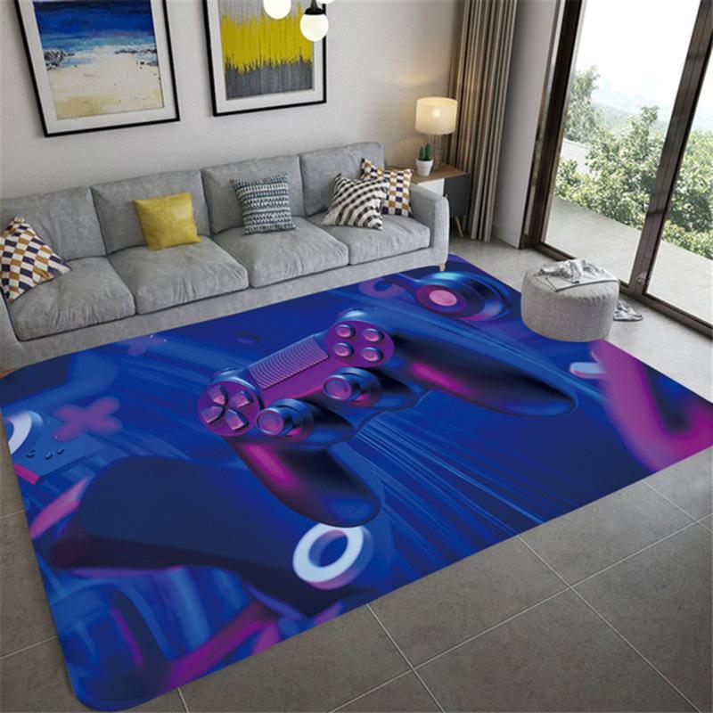 Game Console Carpet for Household Gaming Room Area Cloakroom Bedroom Bedside Soft Big Size Mats Coffee Tables Decor Foot Rug