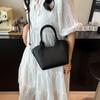 Hand-held Textured Bucket Bag Women's Summer Fashion Simple Casual Shoulder Bag New Trendy Women's Bag