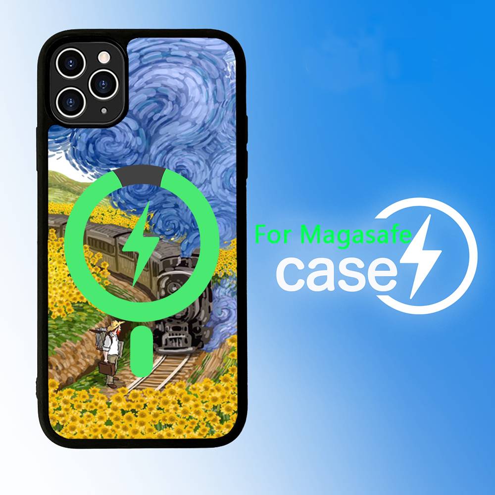 Art Vincent Van Gogh For Magsafe Magnetic Phone Case for iPhone 17 16 15 14 13 12 11 Plus Pro Max PC+TPU Cover