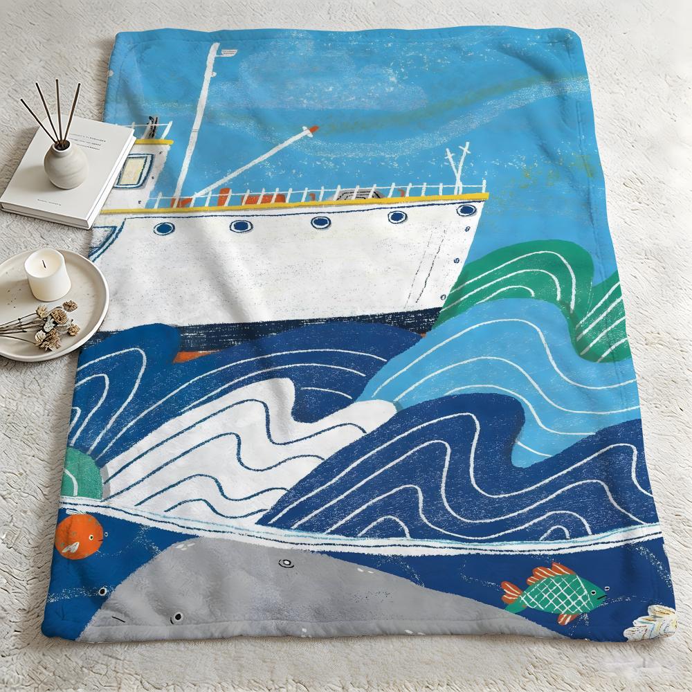 artist ttess smith robertss Throw Warm Soft Flannel Blanket Multiuse for Sofa Bed Camping Travel Nap