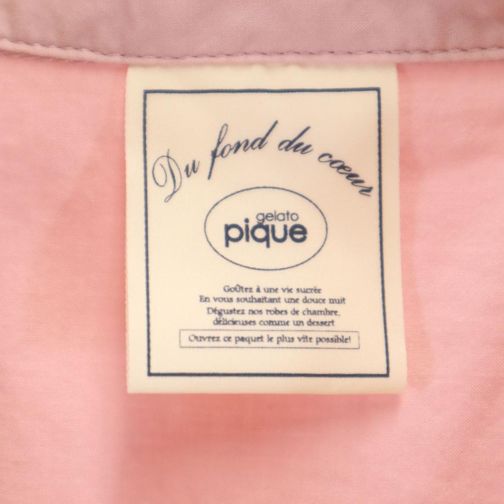 gelato pique Short Sleeve Diner Open Collar Shirt F Pink Women Used
