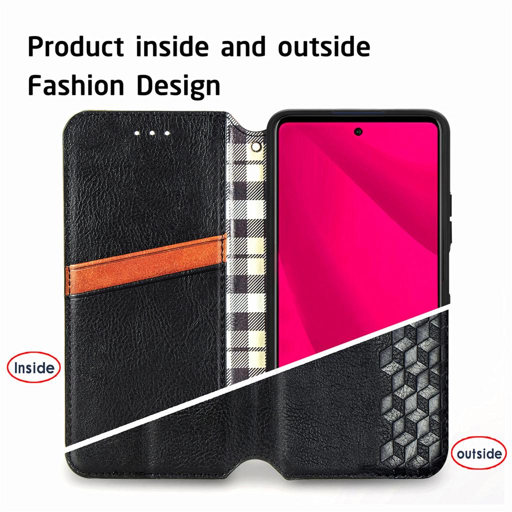For Infinix Smart 9 4G PU Leather Case Rhombus Imprint Wallet Stand Phone Cover
