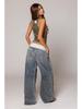 Vintage Faded Denim Loose Straight-Leg Ripped Jeans for Women - European & American Street Retro Style