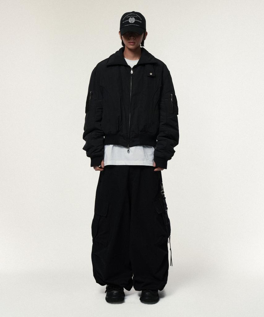 IDWS Andy Twill Balloon Cargo Pants Black