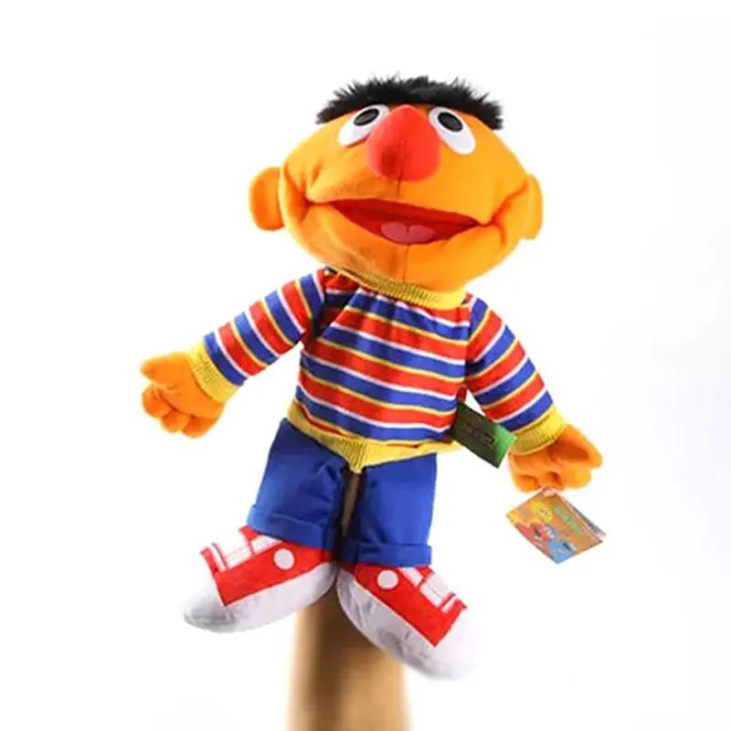 Large Sesame StreNging Hand Puppet Show Puppet Elmo Cartoon Soft Plush Dolls Birthday For Children Kids New Year Gifts