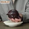 200ml Aesthetic Yixing Purple Clay Teapots Handmade Stone Scoop Pot Raw Ore Purple Eggplant Mud Kettle Zisha Tea Set Gifts