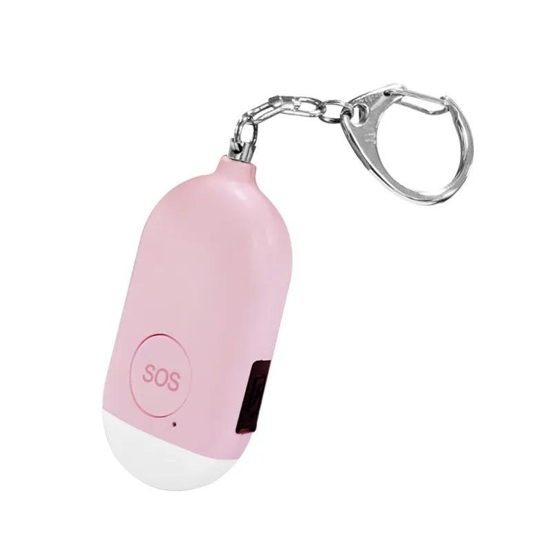 130dB Personal Safety Alarm Keychain Rechargeable SOS Self Defense Alarm with LED Light for Women Emergency Anti-Attack Tool 3