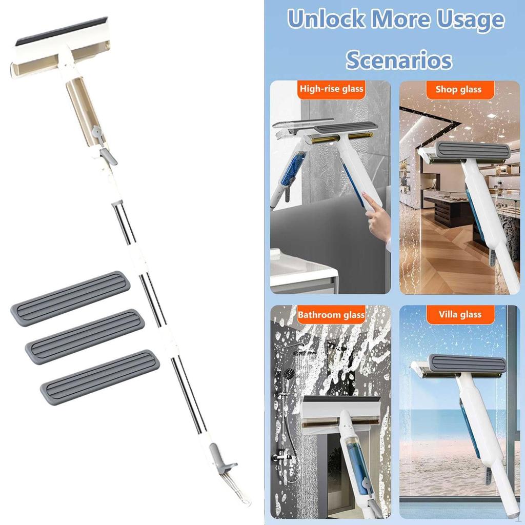 Glass Cleaning Tool with Non-Slip Grip for Mirrors and
