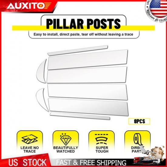 For Toyota Camry 18-24 Exterior Accessories 8PCS Chrome Window Pillar Post Cover