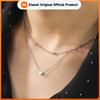 Skyrim Tiny Heart Choker Necklaces Stainless Steel Double Layered Beads Chain Necklace Women Aesthetic Jewelry Mother Day Gift