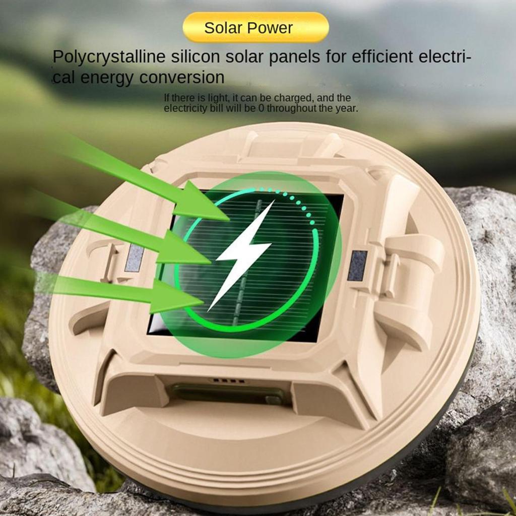 Solar Camping Lantern 4-Mode Waterproof Rechargeable Super Bright LED Camping Lights for Outdoor Hiking Backpacking Tent Night