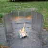 Ultralight Foldable Camping Stove Windshield with Pegs & Carry Bag