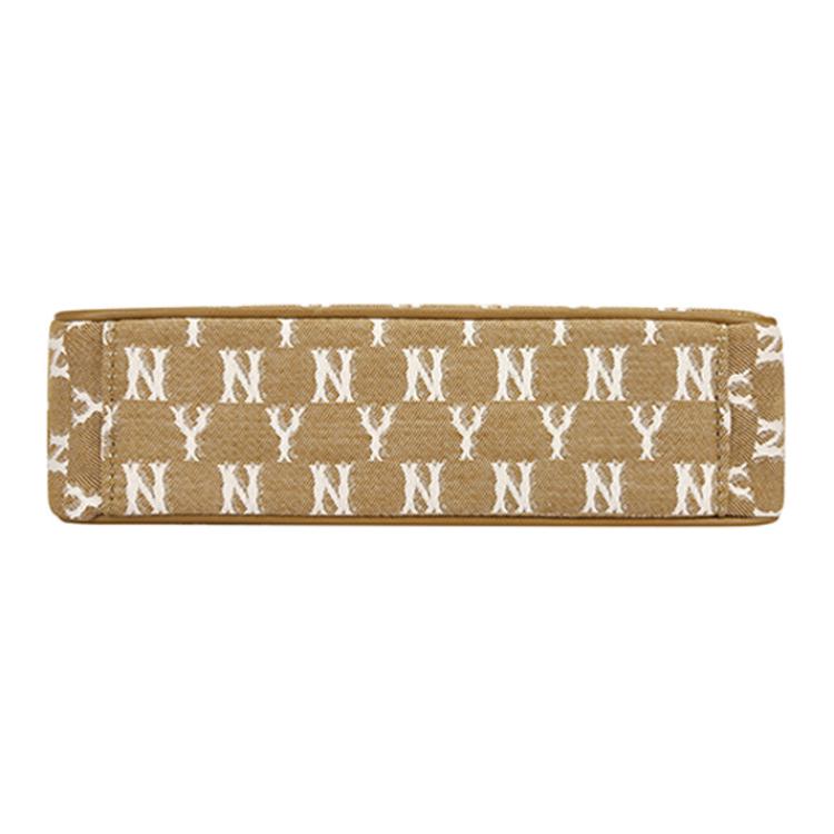 MLB Monogramm Serie New York Yankees Vintage All Over Print NY Polyester Unterarmtasche Mahjong Tasche Tragetasche Normale Damen Handtaschen 32BG33111-50B