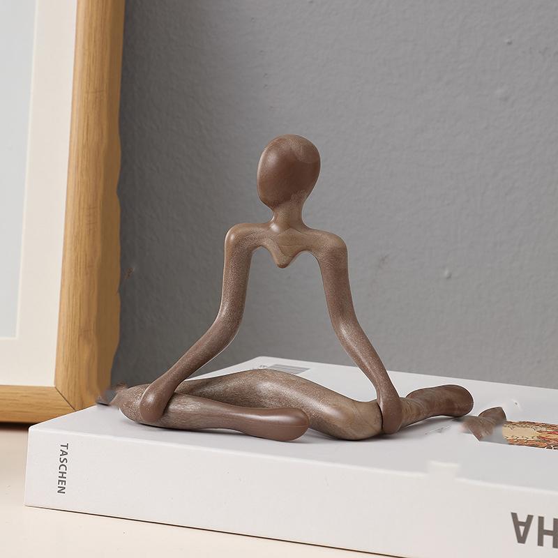 Abstract Figures Thinkers Plastic Handicrafts Cute Little Ornaments Room Decorations Artistic Living Room Ornaments