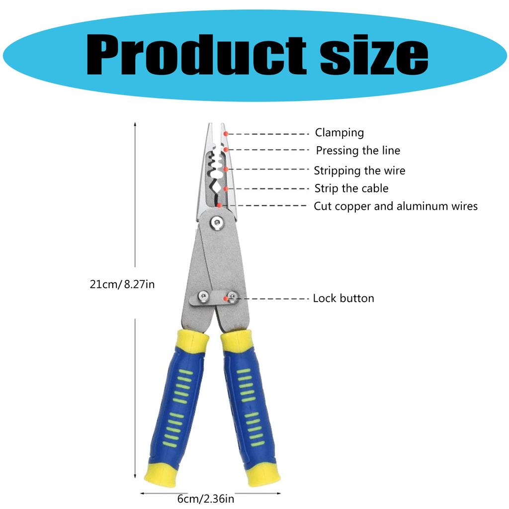 Multifunktionale Konvertierbare Zange Mit Hochfestem Stahlbau Für Elektroarbeiten, Heimreparaturen Und DIY-Projekte