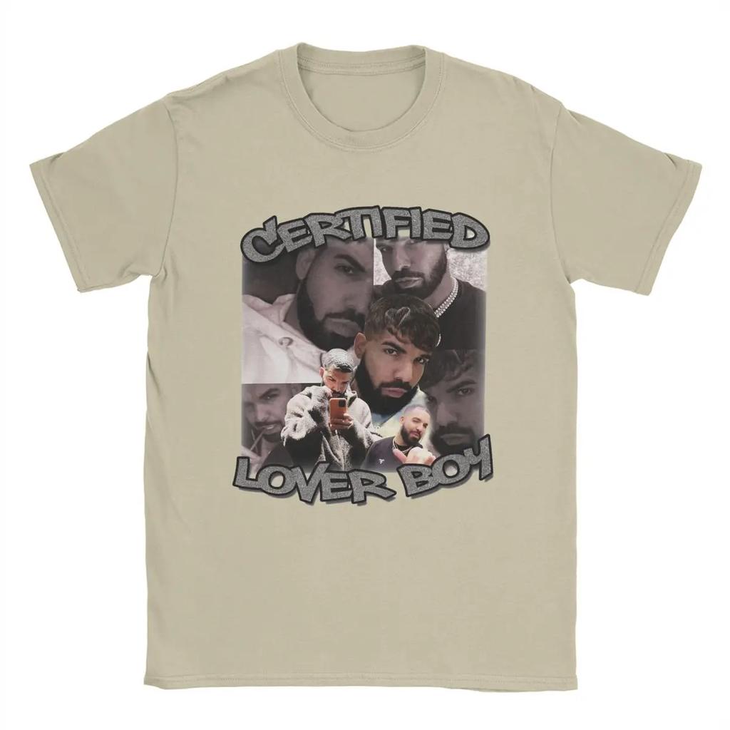 BBL Drakes T Shirts for Men Pure Cotton Vintage T-Shirts O Neck Tee Shirt Short Sleeve Clothes Gift