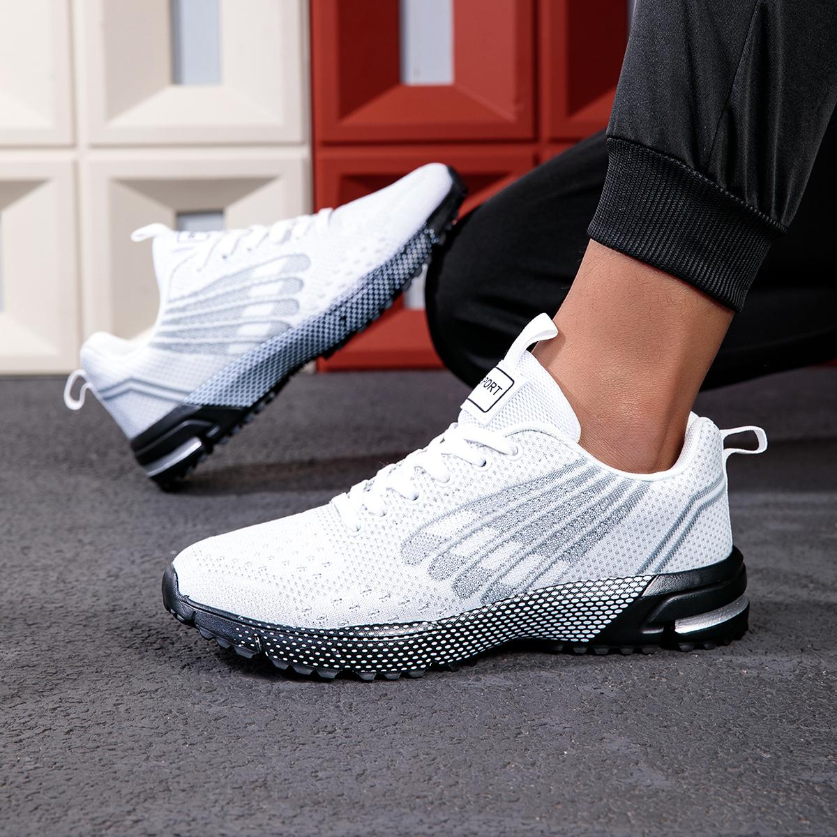 

Men Sports Sneakers Lightweight Comfortable NonSlip YRZL Mens Athletic Shoes Non Slip Outdoor Training Walking Footwear 40