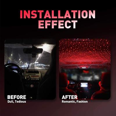 1-5PCS Car LED LED Starry Sky Night Light 5V USB Powered Galaxy Star Projector Lamp for Car Roof Room Ceiling Decor