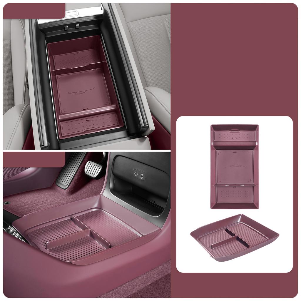 For Xiaomi YU7 2025 2026 Car Central Control Lower Storage Box Mounted Multi-functional Storage Box Modification Accessories