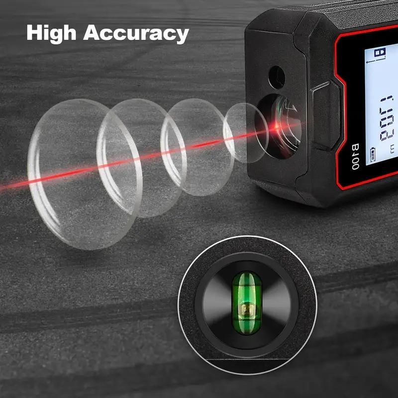 80M 100M Electronic Ruler Portable Laser Distance Meter Rangefinder Tape Range Finder Build Measure Device