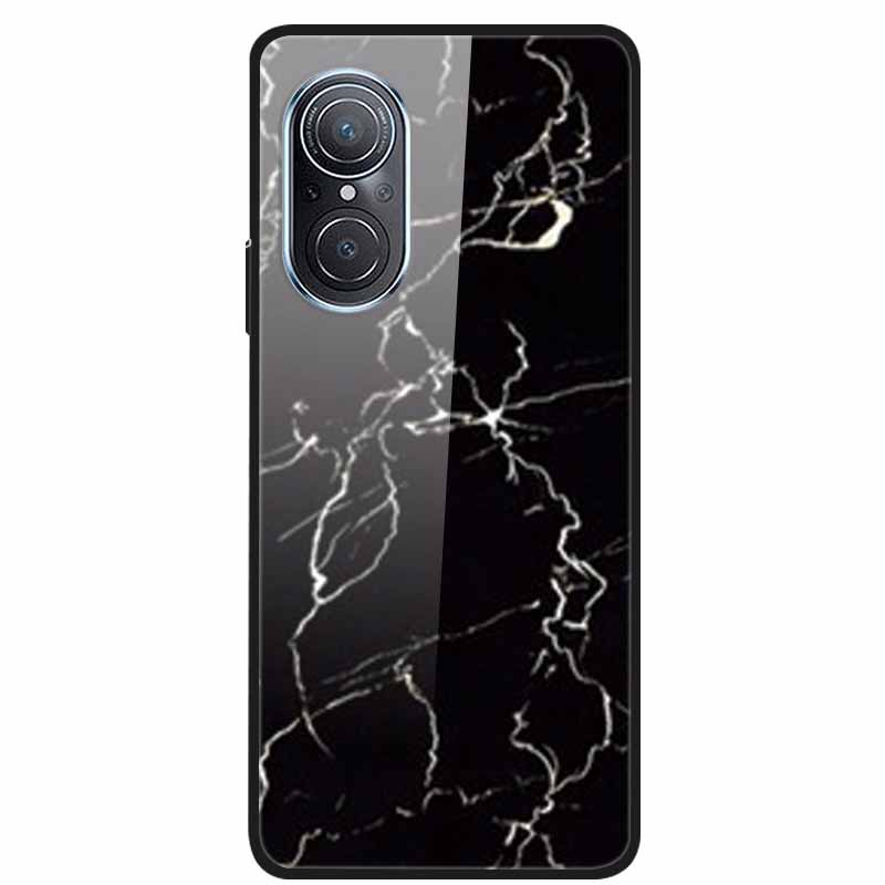 For Huawei Nova 9 10 Case Marble Tempered Glass Cover Hard Back Case For Huawei Nova9 10 SE Capa Nova10 Shockproof Funda Coque