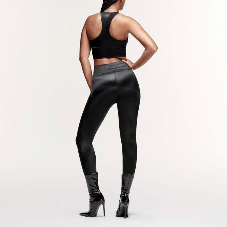 adidas Originals X Ivy Park Collaboration FW23 Solid Medium-Intensity Sports Bra Women Underwear Black IN8653