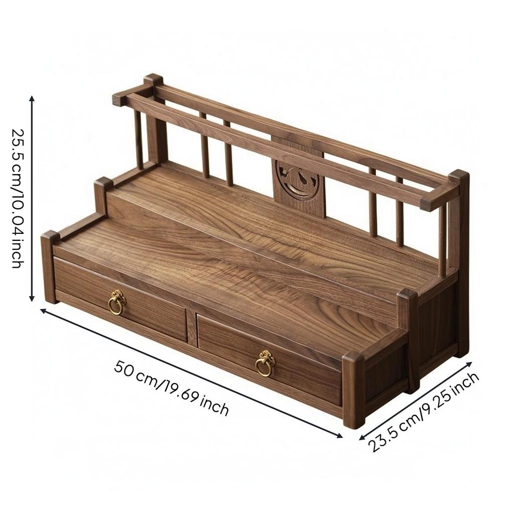 Versatile Wooden Desktop Storage Organizer Multifunctional
