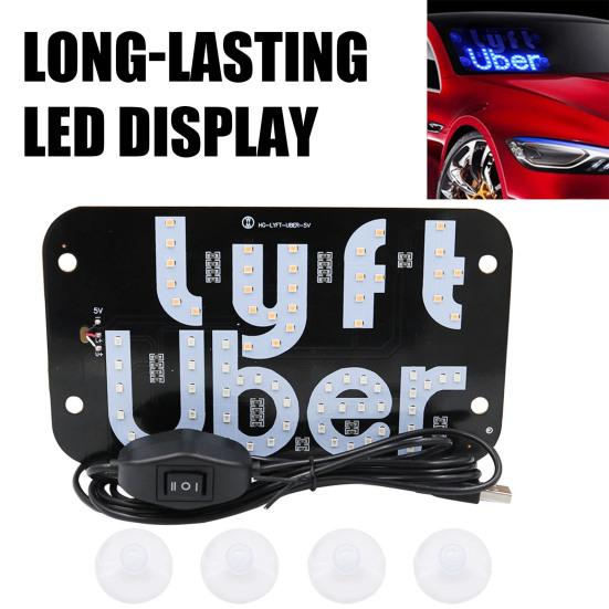 

Светодиодный автомобильный световой знак с присоской Два режима освещения Водонепроницаемость Простая установка Яркие светящиеся наклейки Окно автомобиля Светодиодные яркие фонари A