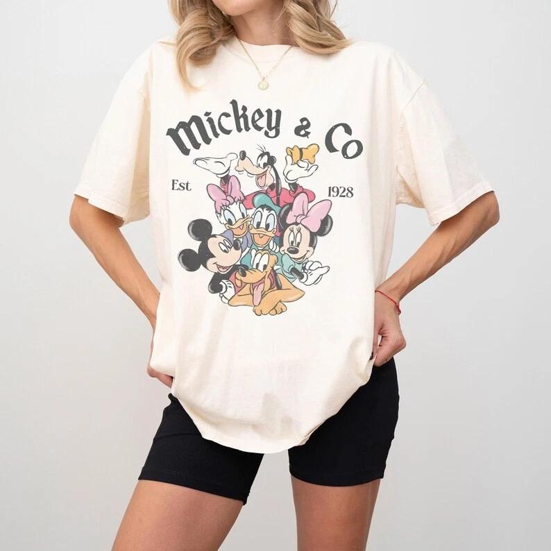 Mickey Co 1928 Friends Farml TShirt Unisex S